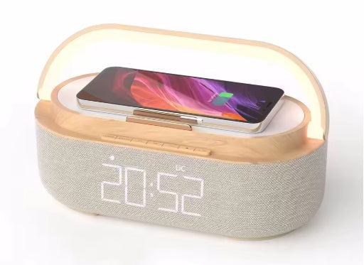 Bärbara alarmklockor och högtalare