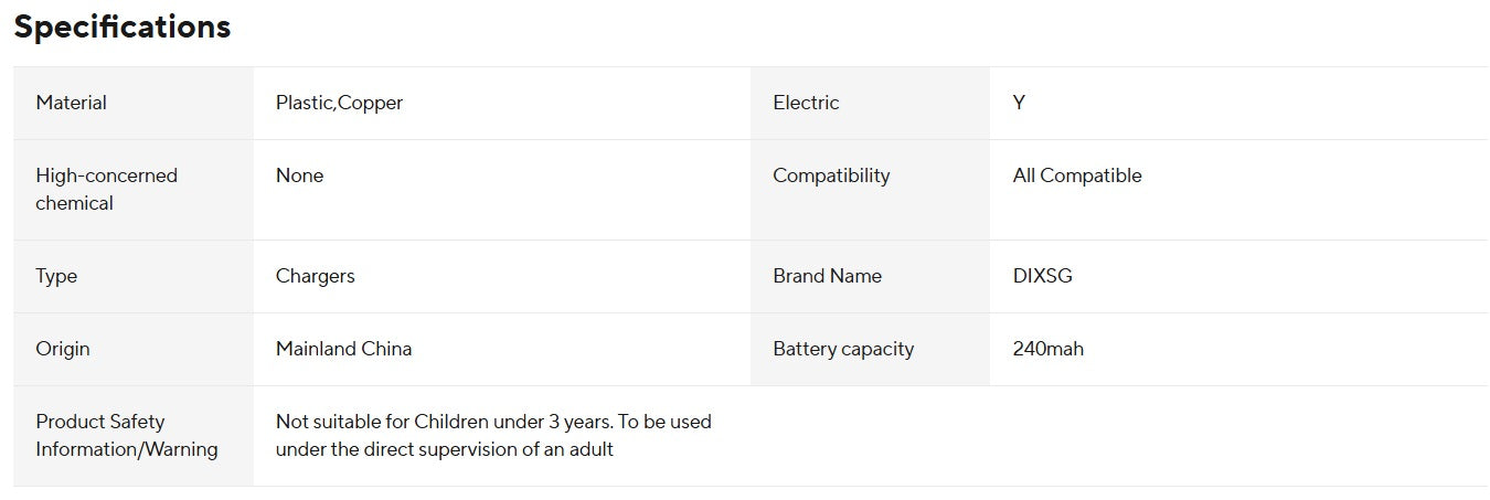 Dixsg Universal Laddare för Smarta Ringar, Vit - 2-pack