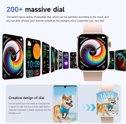 Xiaomi Series 10 Smart klocka - Svart boett, svart armband stål slät