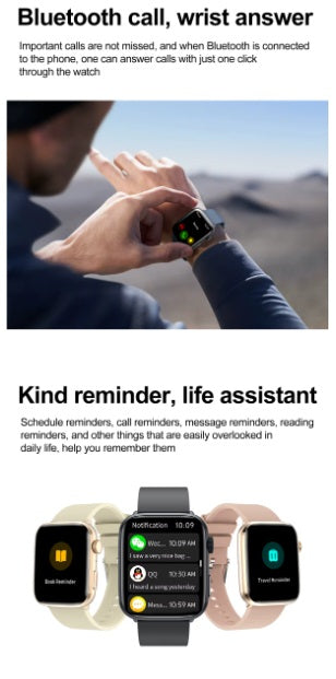 Xiaomi Series 10 Smart klocka - Svart boett, svart armband stål slät