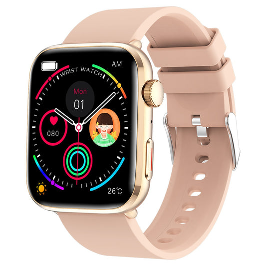 Xiaomi Series 10 Smart klocka - Guld boett, rosa armband silikon