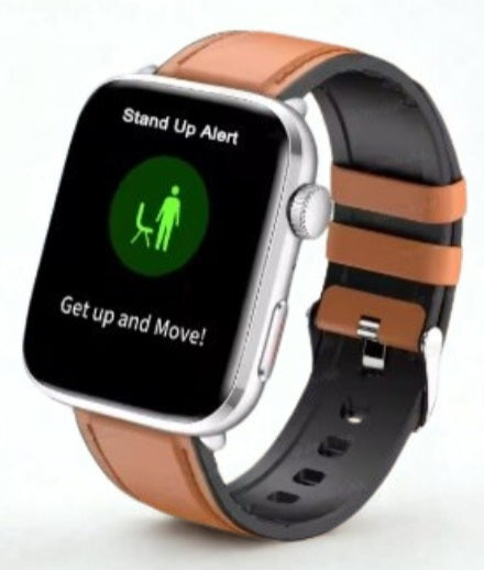 Xiaomi Series 10 Smart klocka - Silver boett, brun/svart armband läder