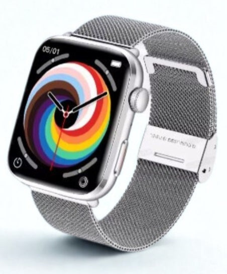Xiaomi Series 10 nutikell - hõbedane korpus, hõbedane tekstiilist rihm