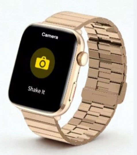 Xiaomi Series 10 Smart klocka - Guld boett, guld armband stål slät