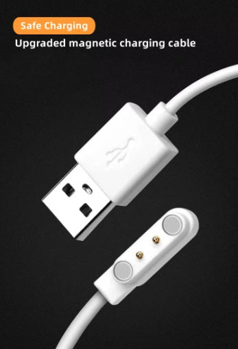 Universal magnetisk laddkabel - Svart, USB-A, 2,5-9,0mm 2 pin (standard)