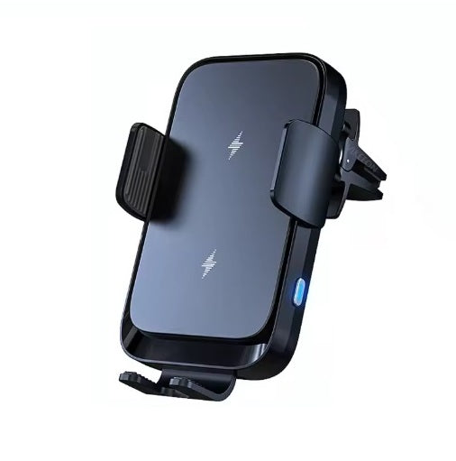 Mobiliojo telefono laikiklis su 15 W įkrovikliu, pridedamas USB-C laidas - juodas