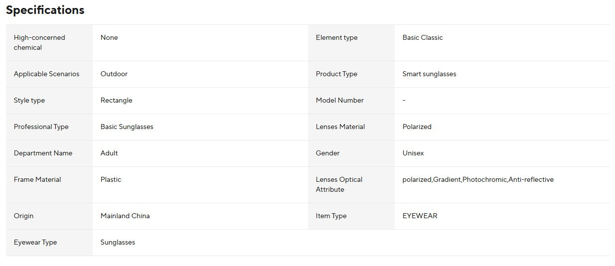 OnePlus AI sportglasögon - Blåa bågar, svarta linser
