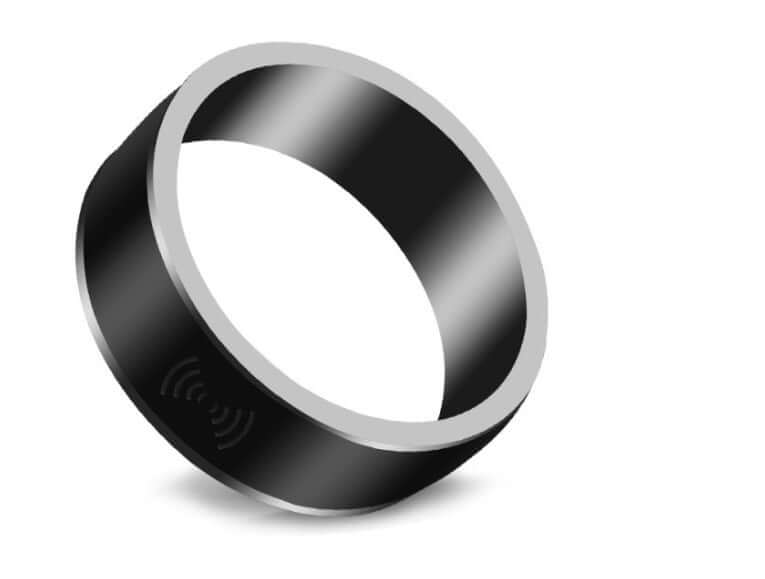 Jakcom R3 Smart Ring in black, a sleek smart ring with NFC technology for payments and more.