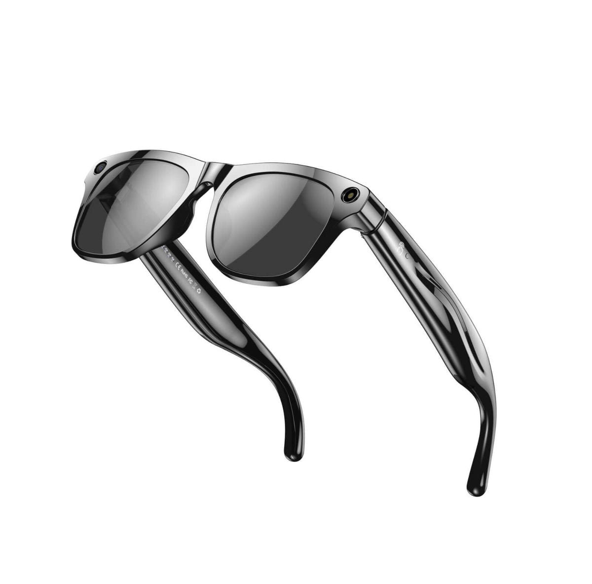 Lenovo 8K AI Smart Glasses featuring black arches and photochromatic lenses, advanced smart glasses