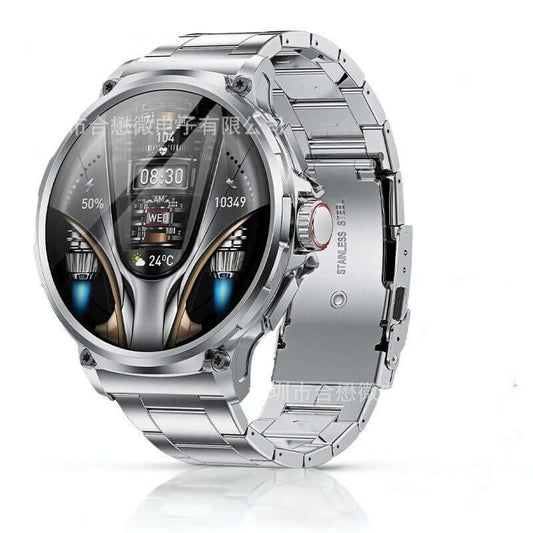 Lige BW0657 Smart Watch with silver case and steel bracelet, featuring a stylish color display and health tracking.