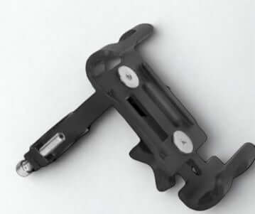 Non-Rotating Phone Holder for Bicycle/Motorcycle in Black, perfect for securely holding smartphones.