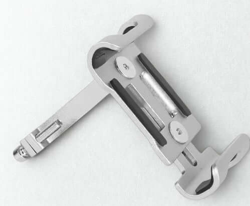 Non-Rotatable Phone Holder for Bicycle/Motorcycle in Silver, providing a secure grip for smartphones.
