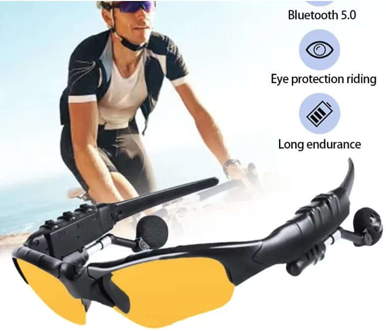 OnePlus AI Sports Glasses for cycling with Bluetooth 5.0 and eye protection.