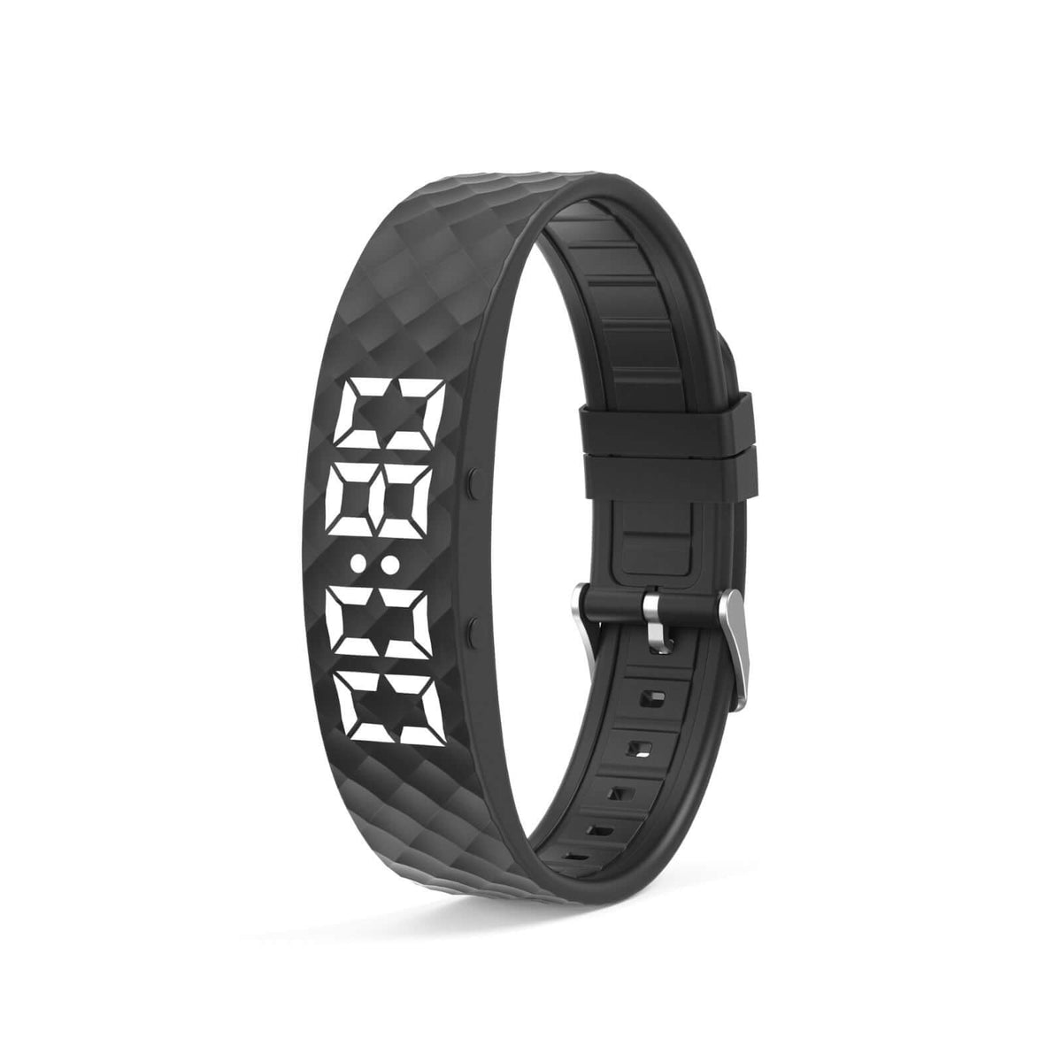 Polaristech Smart bracelet - Black with LED display, stylish design, ideal for tracking health and activity. Bracelet.