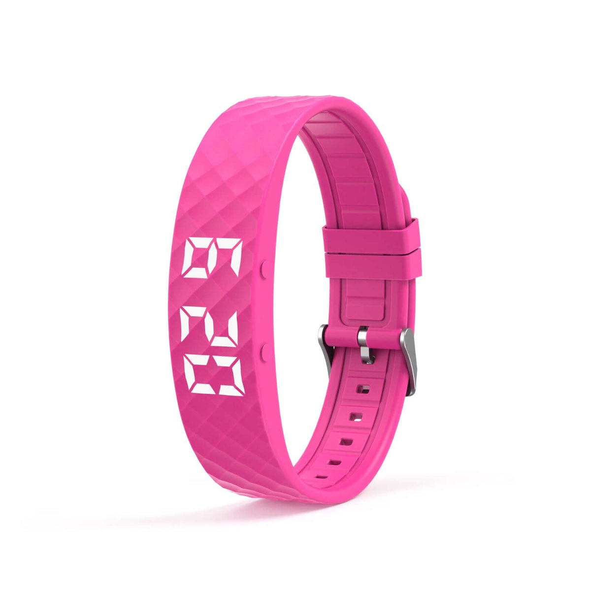 Polaristech Smart bracelet in pink with LED display, ideal for tracking health and fitness activities. Bracelet.