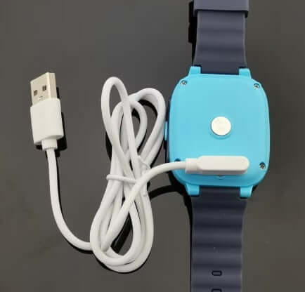 Magnetic Charging Cable connected to a smartwatch with USB-A input, demonstrating versatility and compatibility.