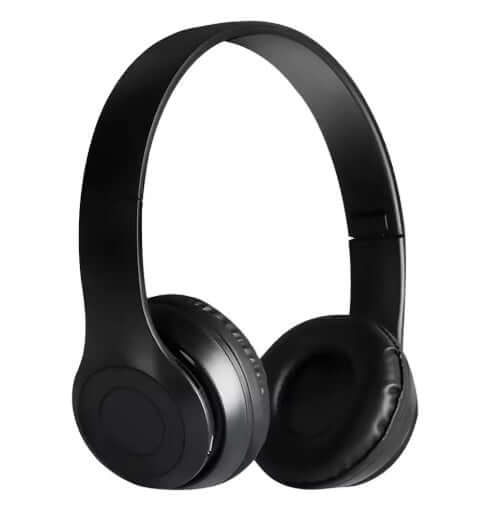 Wireless Headphones Briame P47 - Black with sleek design and comfortable ear pads