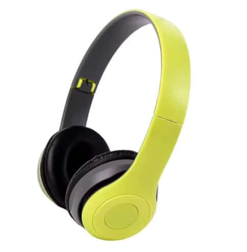 Briame P47 Wireless Headphones in green color, showcasing modern design and comfort features.