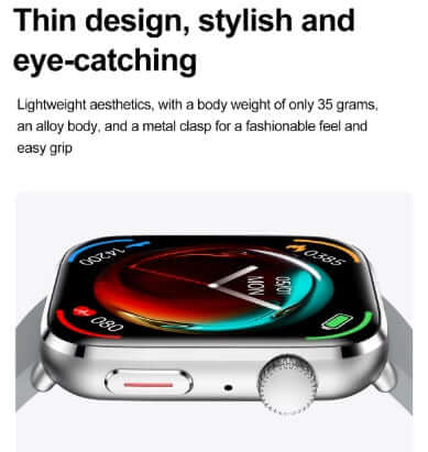 Xiaomi Series 10 Smart Watch close-up showing thin design, stylish gold finish, and easy-grip metal clasp.