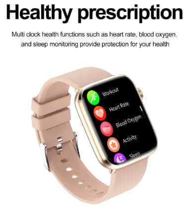 Xiaomi Series 10 Smart Watch with health tracking features on screen, stylish gold-tone design.