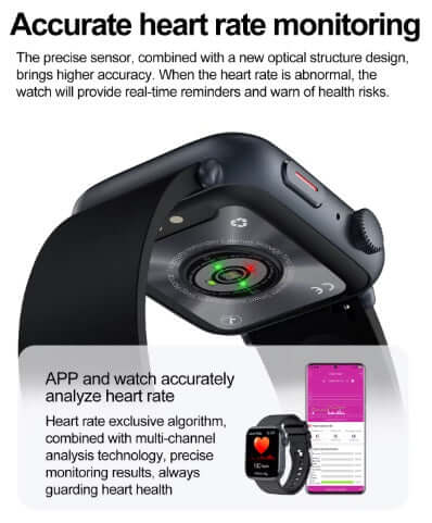 Xiaomi Series 10 Smart Watch features accurate heart rate monitoring with real-time analysis and health alerts.