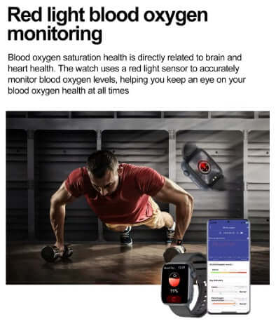 Xiaomi Series 10 Smart Watch with red light blood oxygen monitoring for health tracking during workouts.