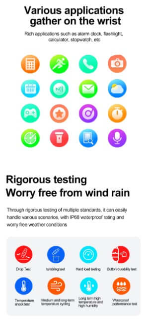 Various applications and rigorous testing features of the Xiaomi Series 10 Smart Watch